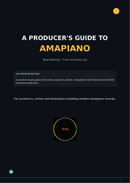 DMNS Amapiano Producer Guide Premium Edition cover