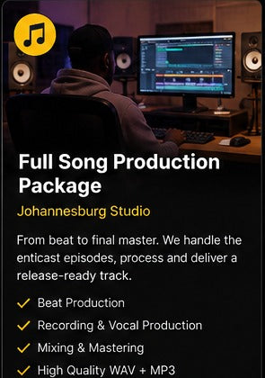 Full song production package in Johannesburg