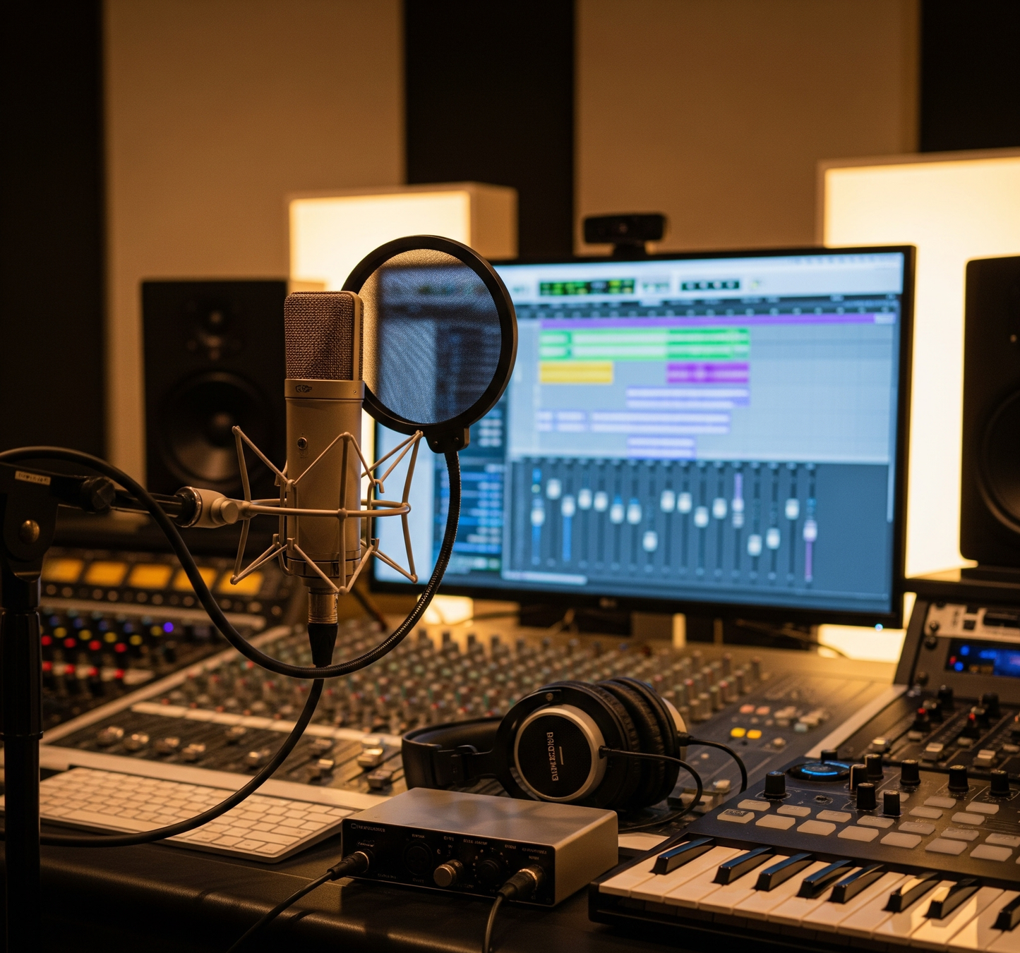 Professional vocal recording studio for myDMs Vocal Production Session