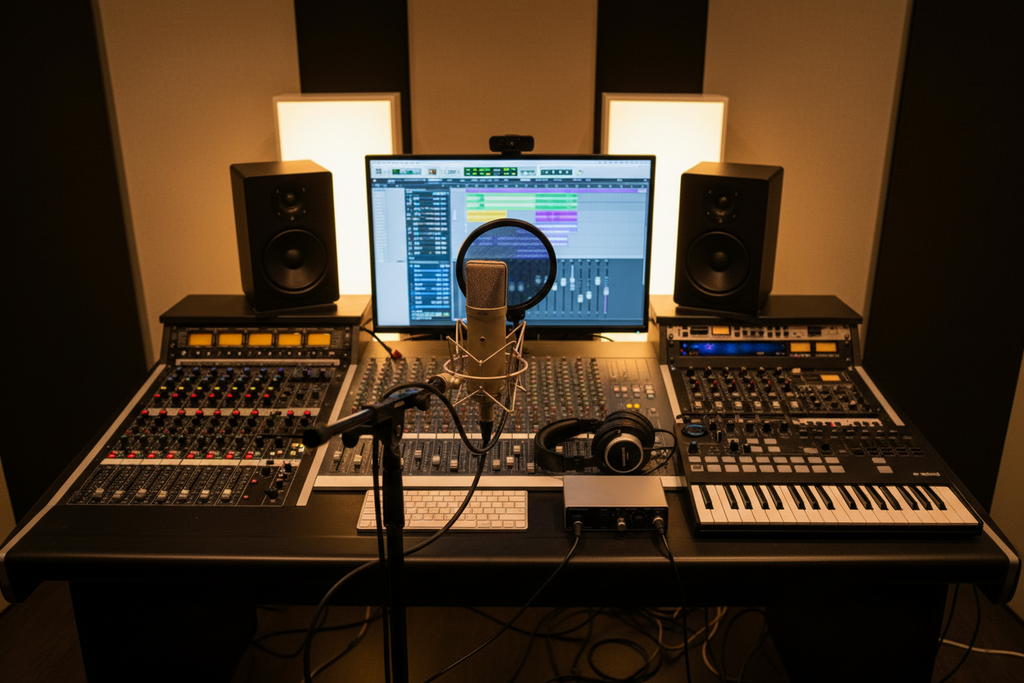 myDMs recording studio angle