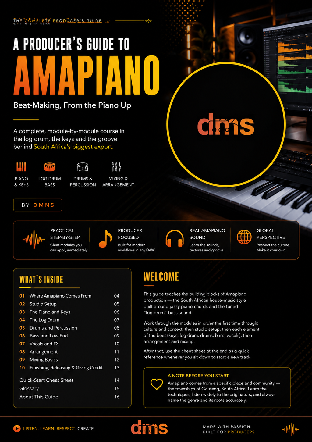Amapiano Producer Guide — Premium Edition | DMNS